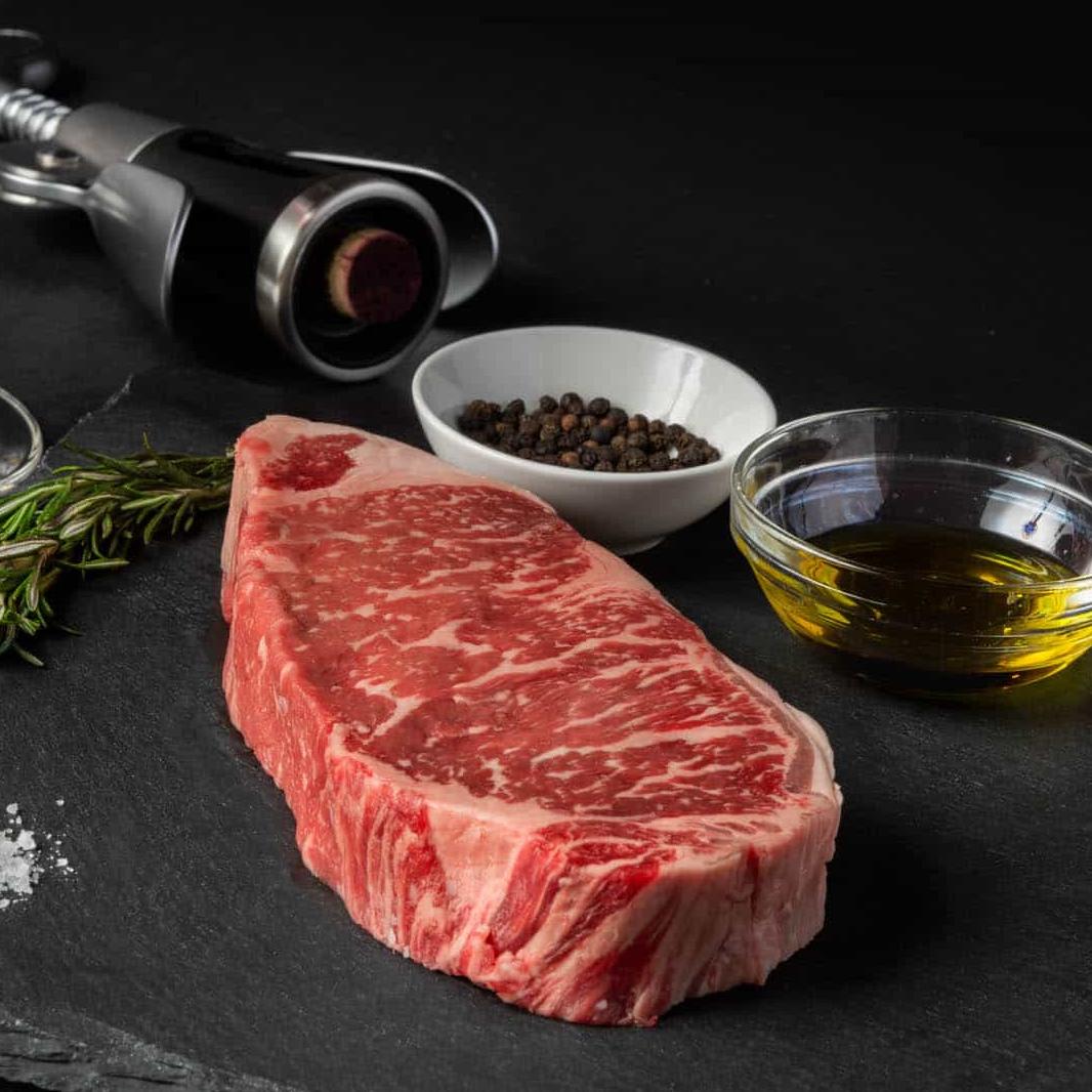 BlackboxMeats Domestic Wagyu Center Cut NY Strip, 12oz