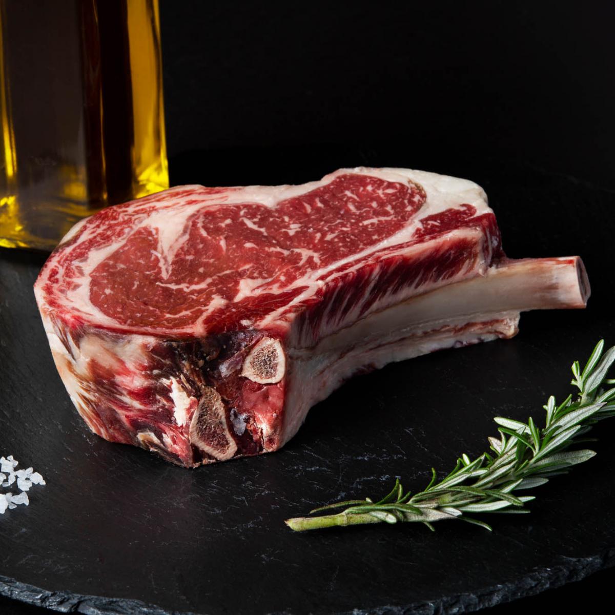 BlackboxMeats Beef Prime Dry Age Bone in Rib Steak, 20oz