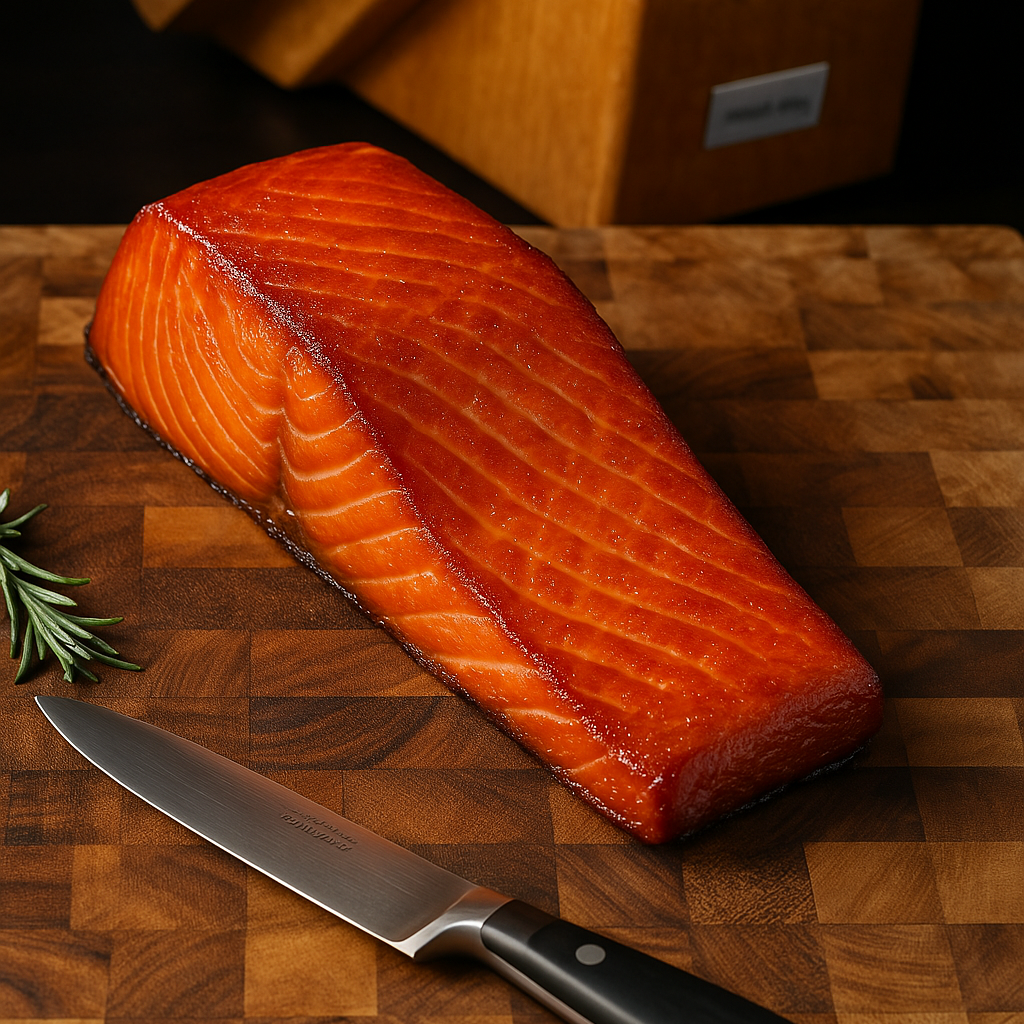 BlackboxMeats Hot Smoked Salmon Filet, 7oz